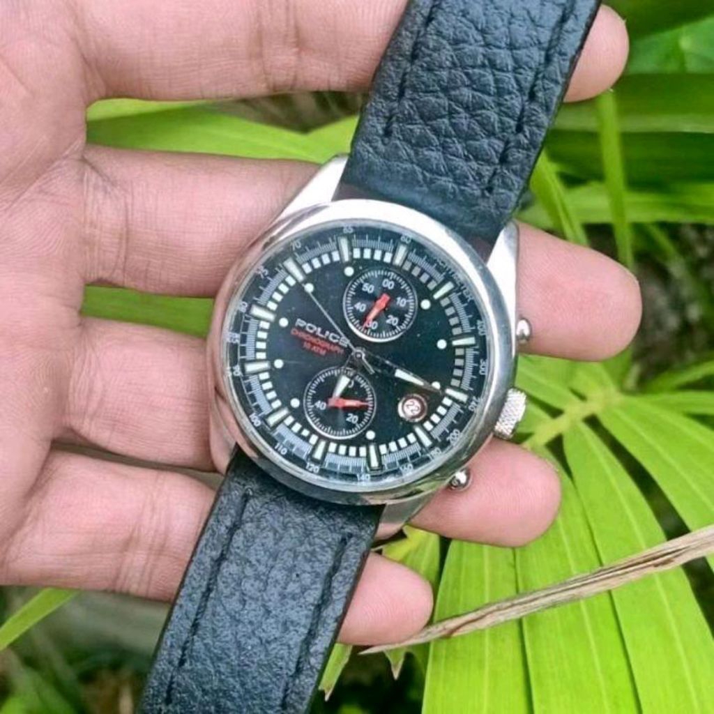 Jam Tangan Original Police Chronograph Quartz