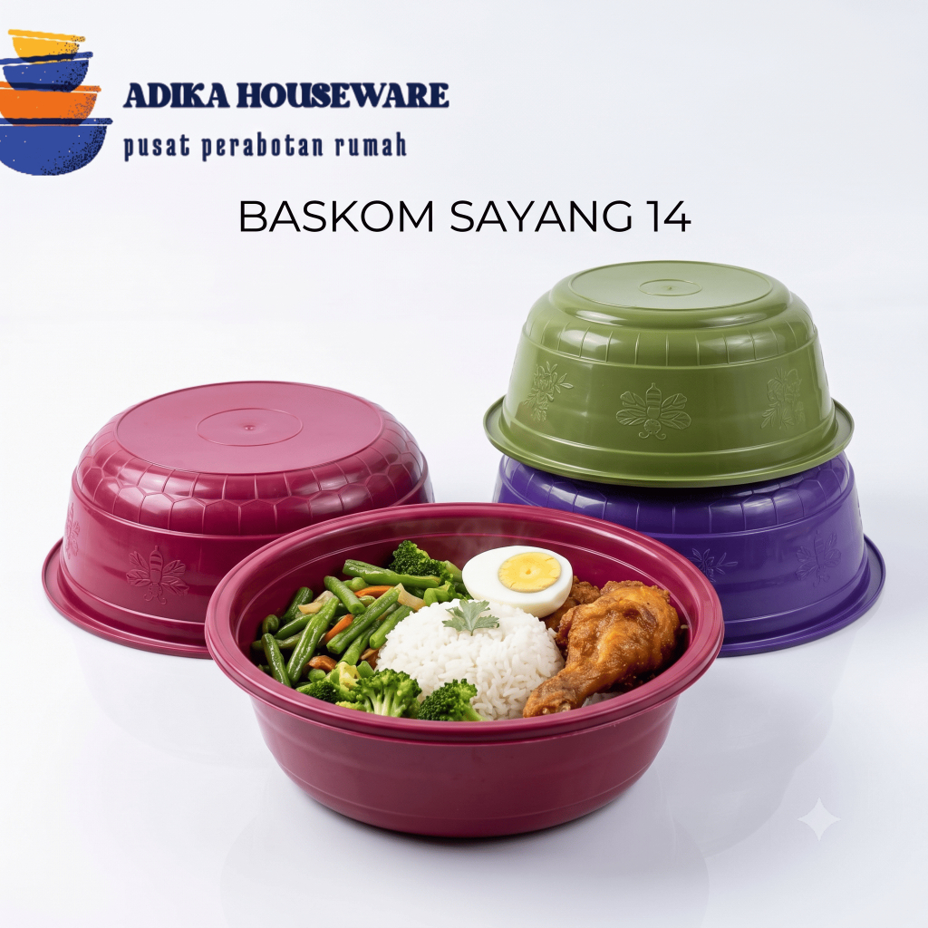 BASKOM SAYANG 14 - BASKOM NASI HAJATAN BESAR - EMBER BANCAAN PLASTIK JUMBO
