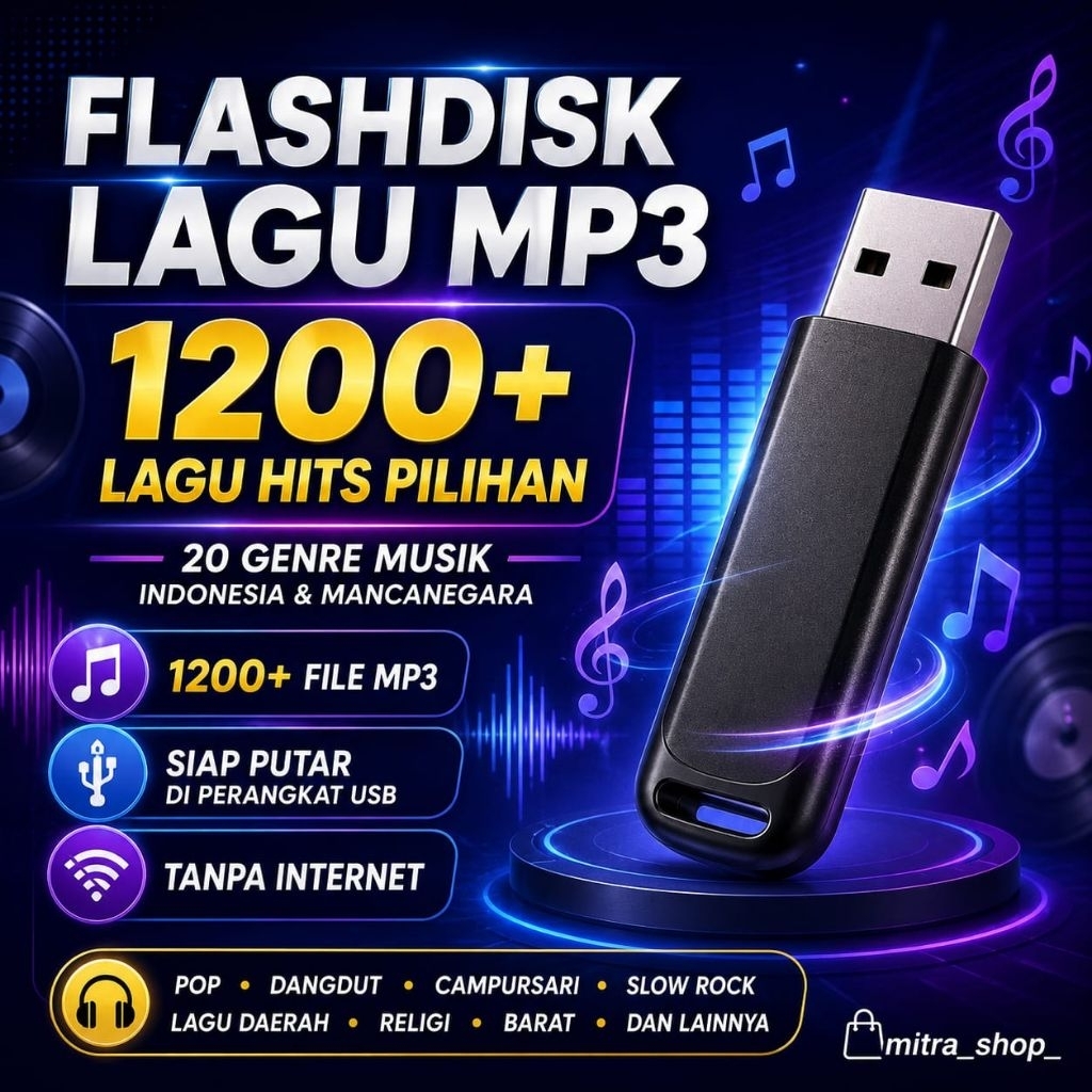 Flashdisk MP3 1200+ Lagu Pilihan | Koleksi Musik Berbagai Genre Lagu indonesia barat dangdut DJ | Si