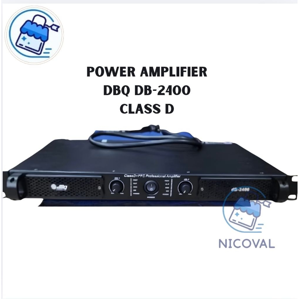 Power Amplifier DBQ DB 2400 DB2400 Class D 2 Channel