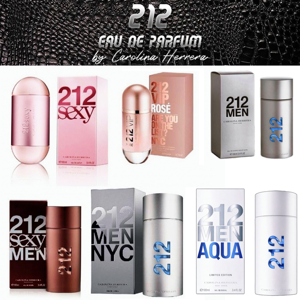 212 Perfumes Collection For Men & Women EDT/EDP De Parfum 100 ML | 212 Men | 212 Sexy Men | 212 Men 