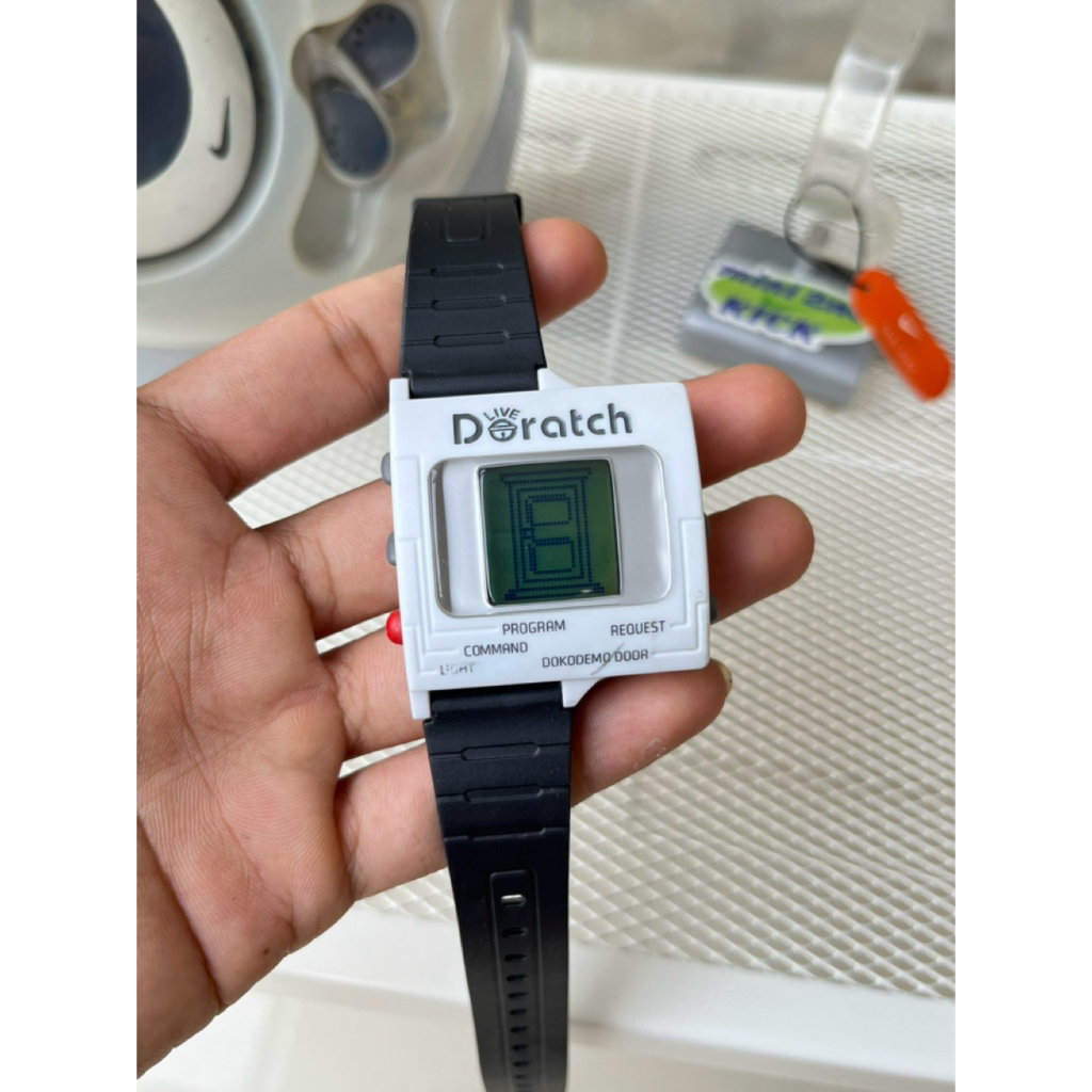 Rare Vtg LIVE DORATCH EVOLUTION DIGITAL WATCH, jam Doraemon, not n*ke triax, jam y2k, jam unik