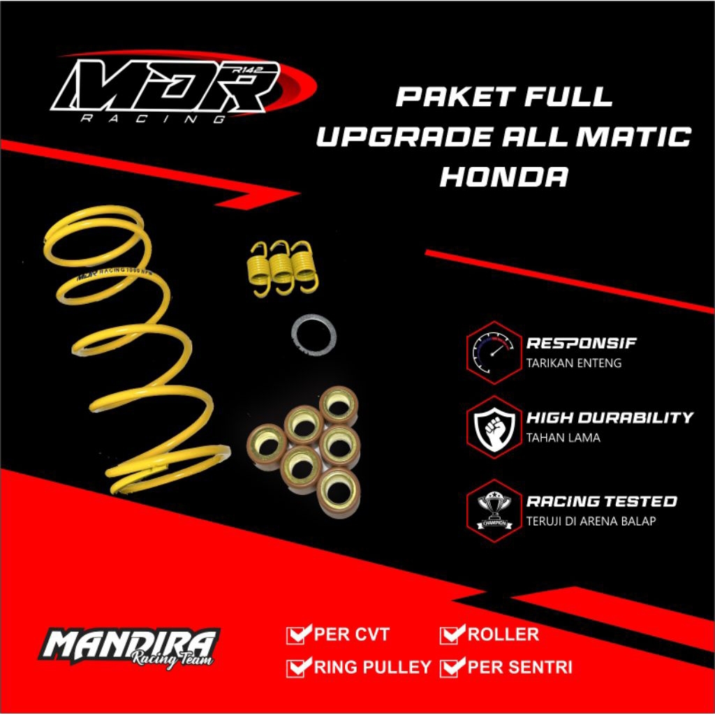 PAKET KIRIAN CVT ALL MATIC HONDA MANDIRA (MDR) RACING