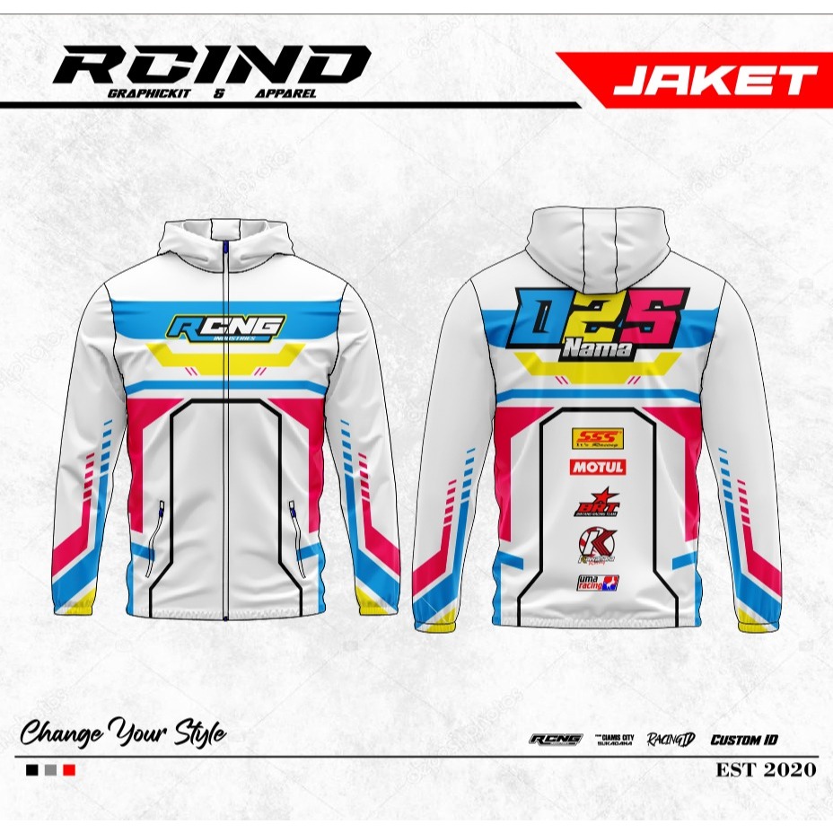 JAKET PREMIUM PARASUT | Jaket Racing Waterproof | Bisa Request | COD