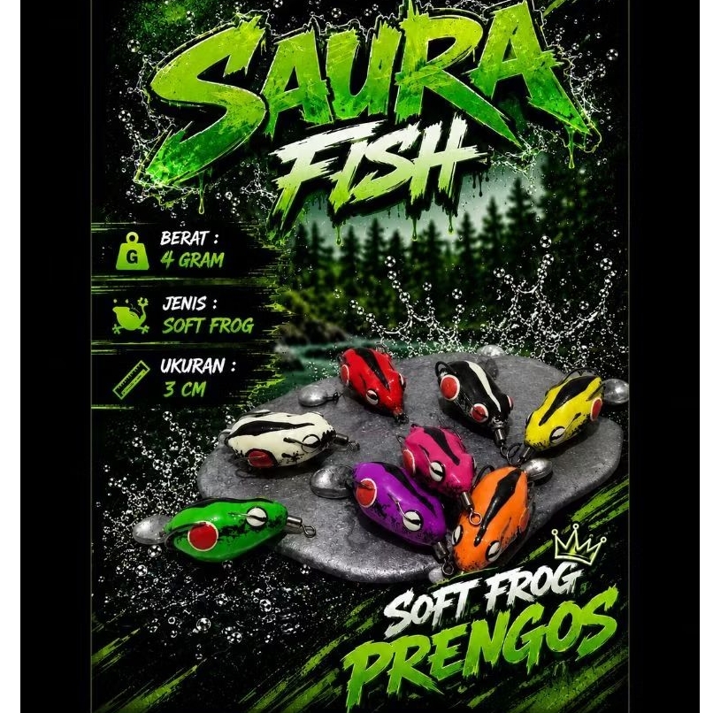SOFT FROG 3cm|Soft lure|soft frog 3cm berat ±4gram