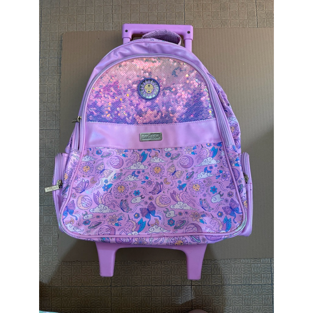 preloved smiggle trolley backpack girl