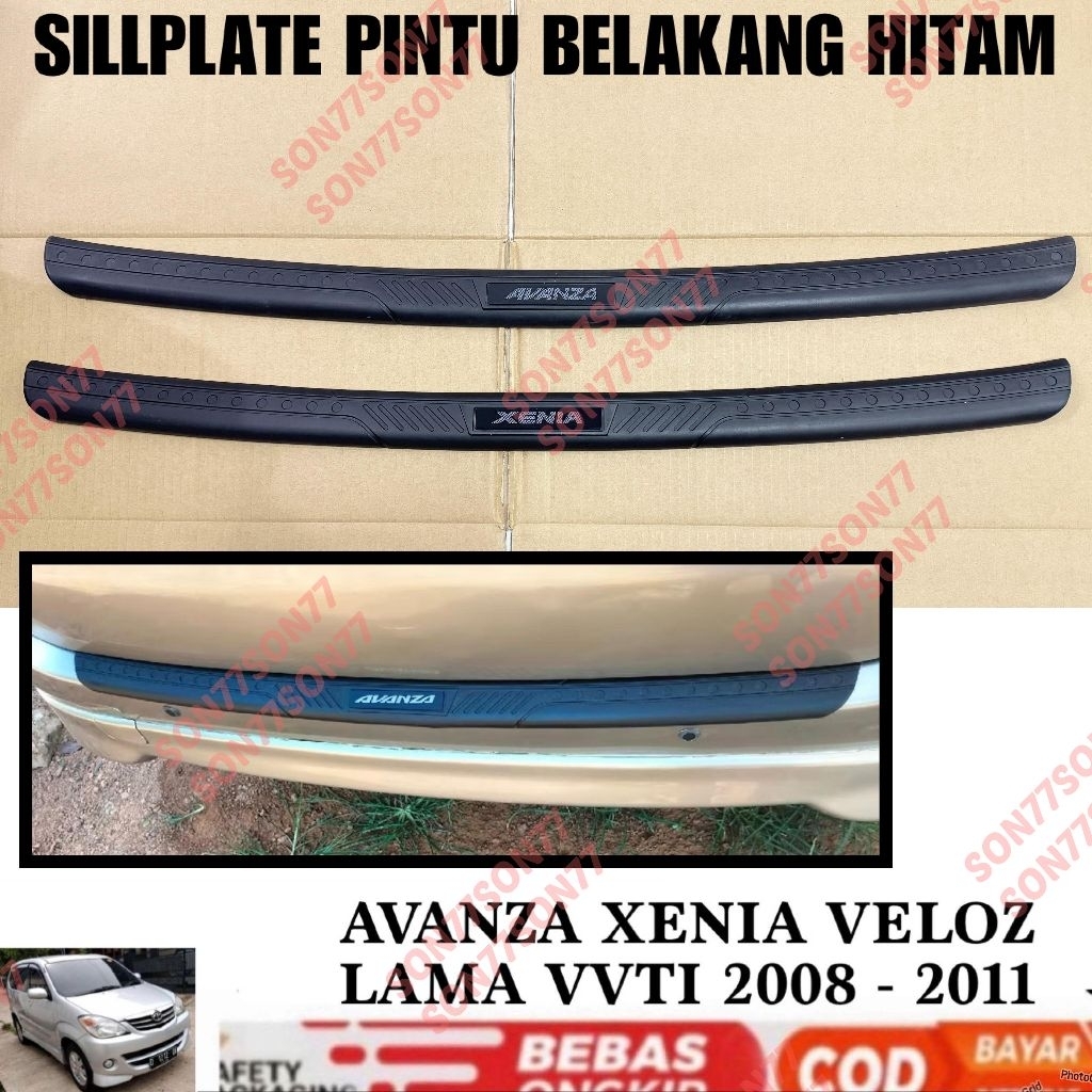Sillplate Belakang Avanza Xenia 2004 2008 2010 2011 Emboss Hitam