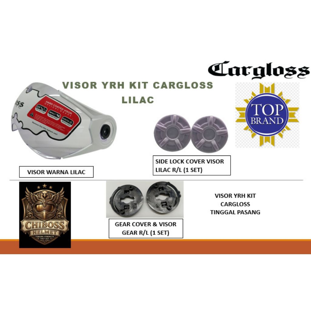 visor helm Cargloss YRH Lilac