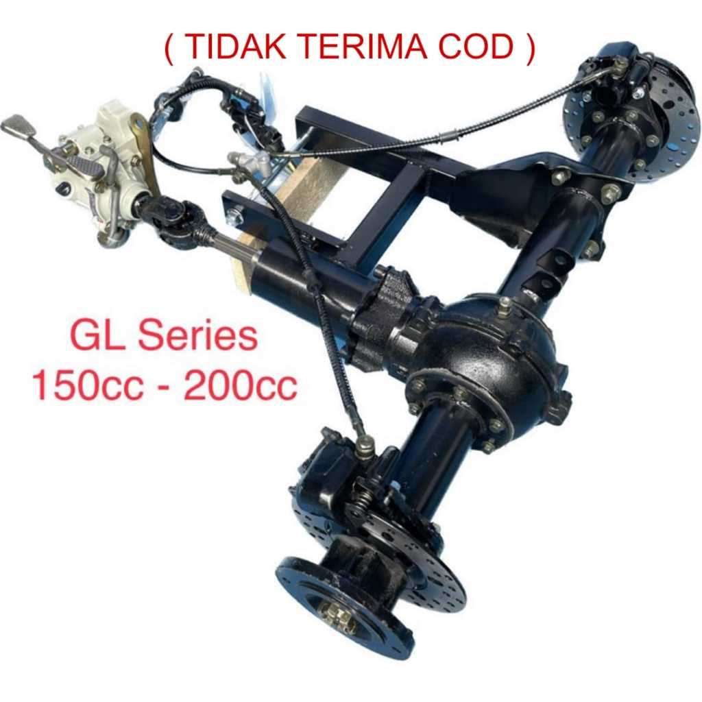 Kaki - Gardan Belakang SET + Gear Box Mundur + Rem | ATV | Mini Jeep ( TIDAK TERIMA COD )