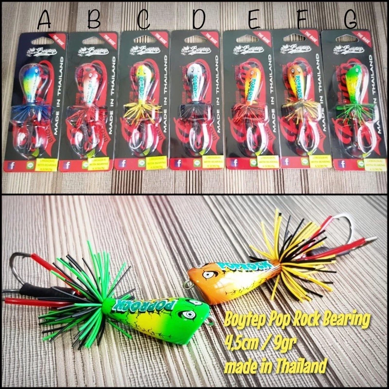 Boytep Pop Rock Bearing Lure 4.5cm 9gr Made In Thailand