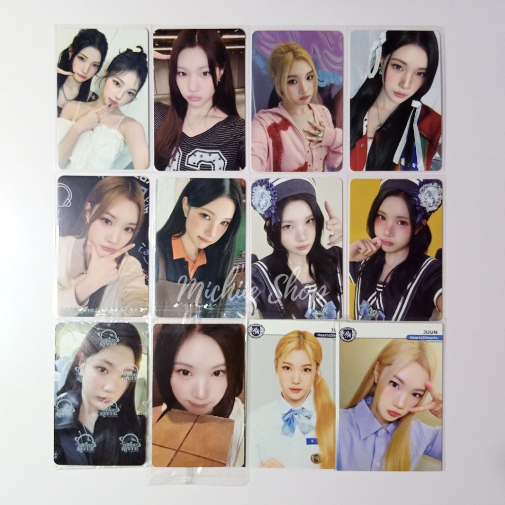 Photocard Heart2Hearts Juun Lucky Draw QQ Music, Scarlett x Hearts2Hearts, Unit Album The Chase | Ph