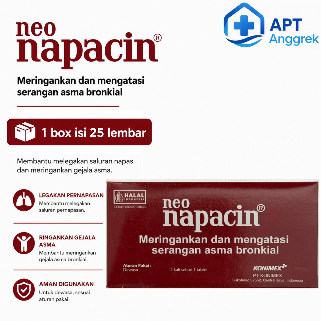 Neo Napacin Tablet 1 BOX isi 25 Lembar
