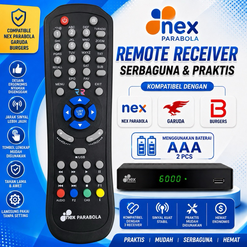 REMOT REMOTE RECEIVER NEX PARABOLA GARUDA