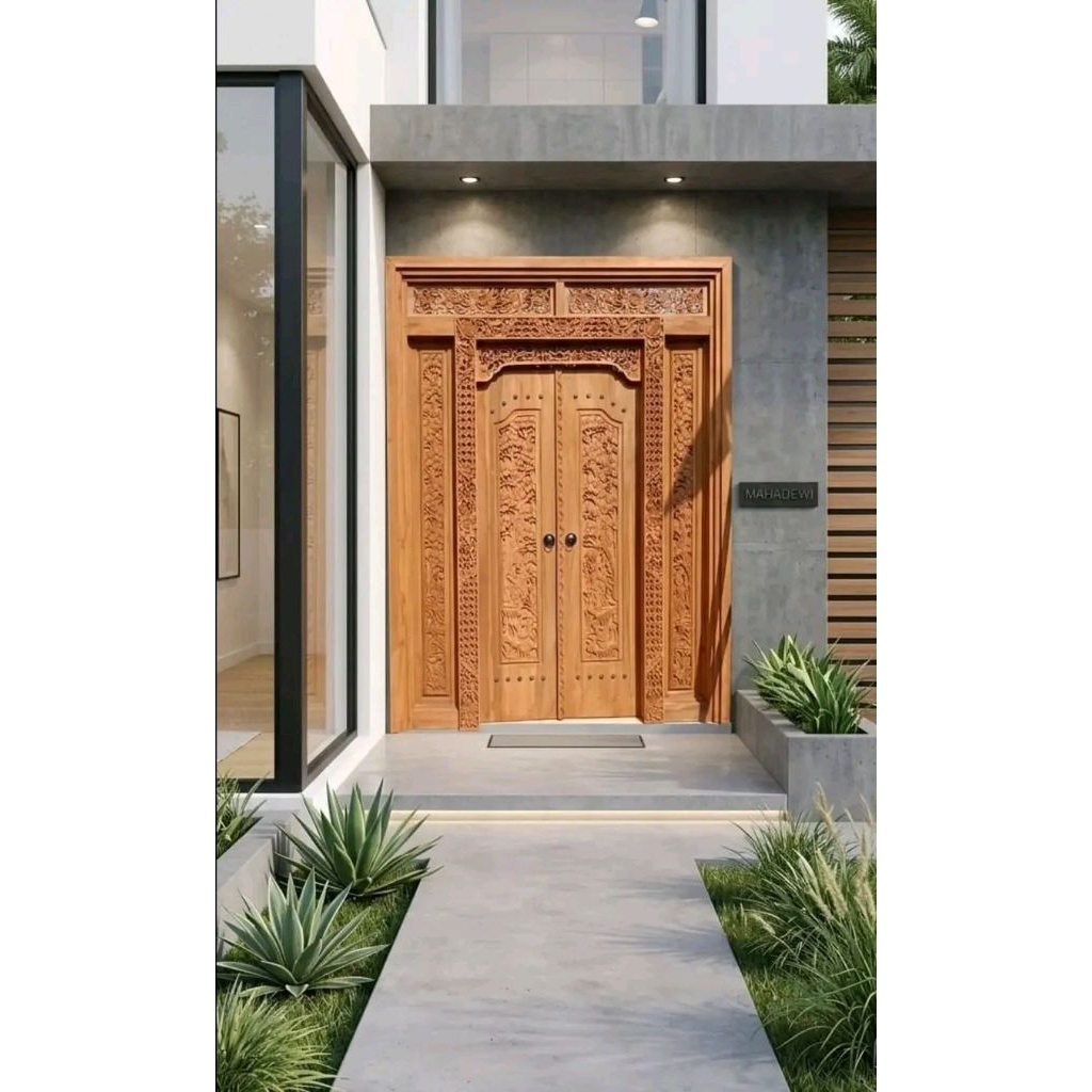 Pintu Gebyok Minimalis, Gebyok Minimalis motif wayang