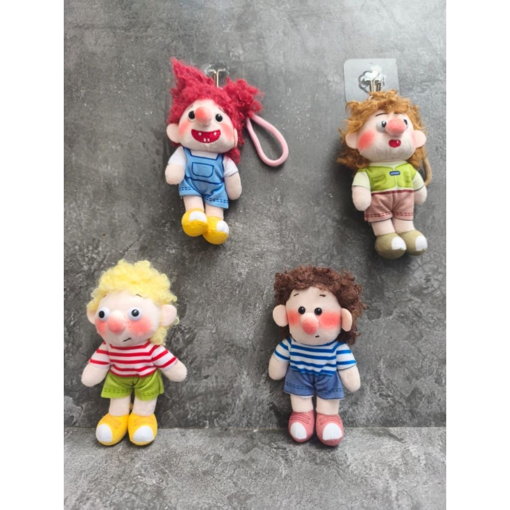 Gantungan kunci boneka/ bagcharm/ keychain rambut kribo