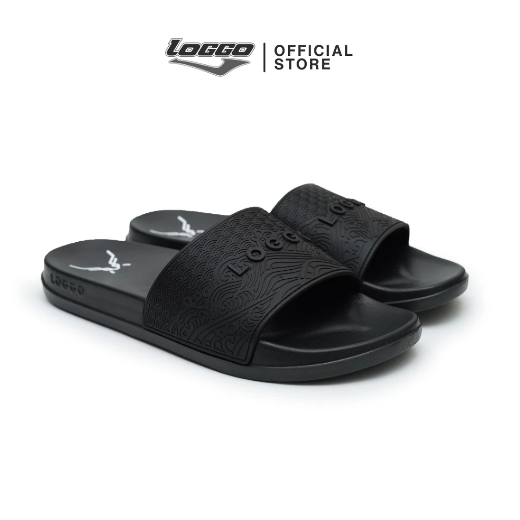 Loggo - Sandal Pacific Series - Sandal Pria Extralight Phylon warna Hitam size 37-43