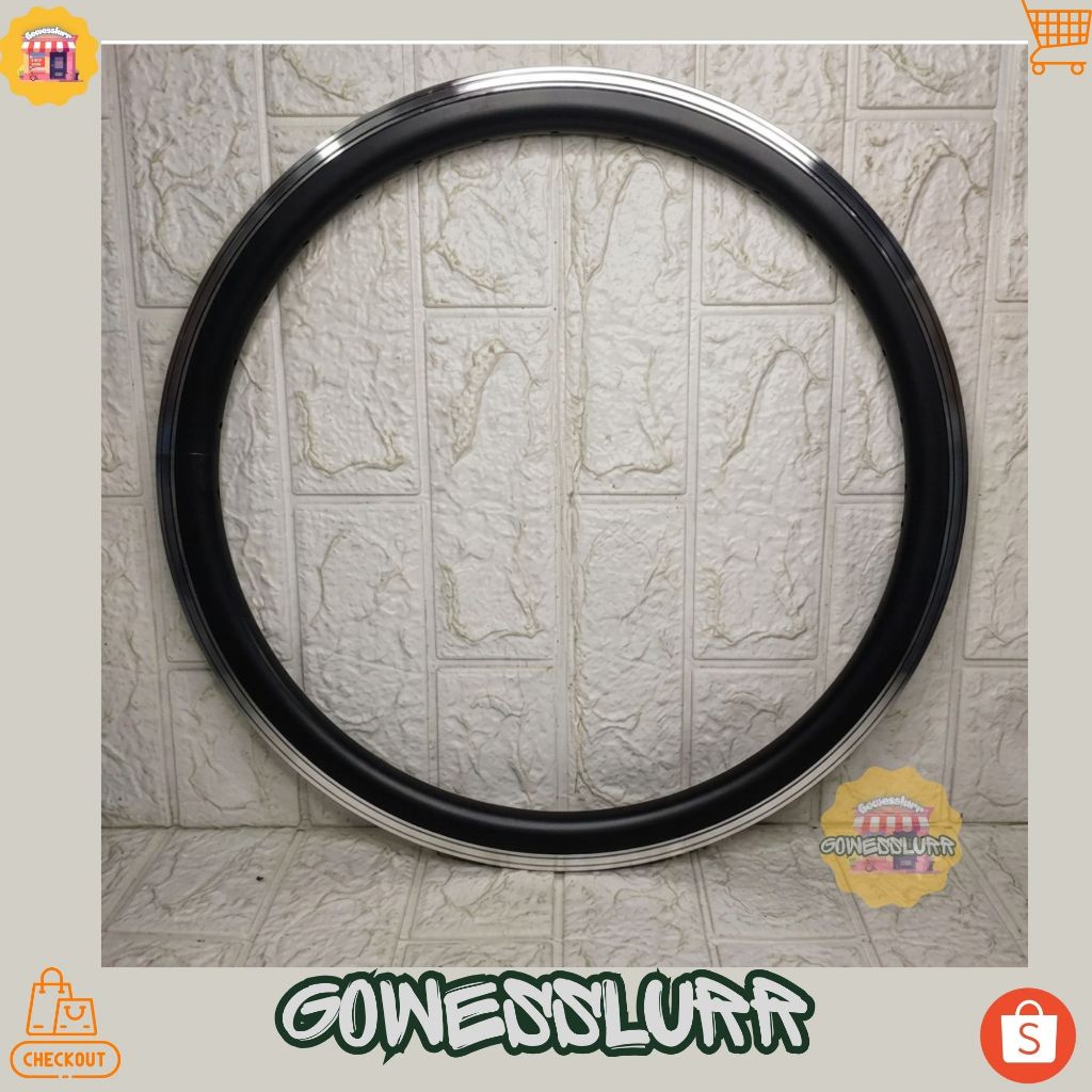 readyVelg Rims 20 Murni 406 GTS-TEC 36H 32H Double Wall 3cm Black CNC Sepeda Lipat Seli BMX Minivelo