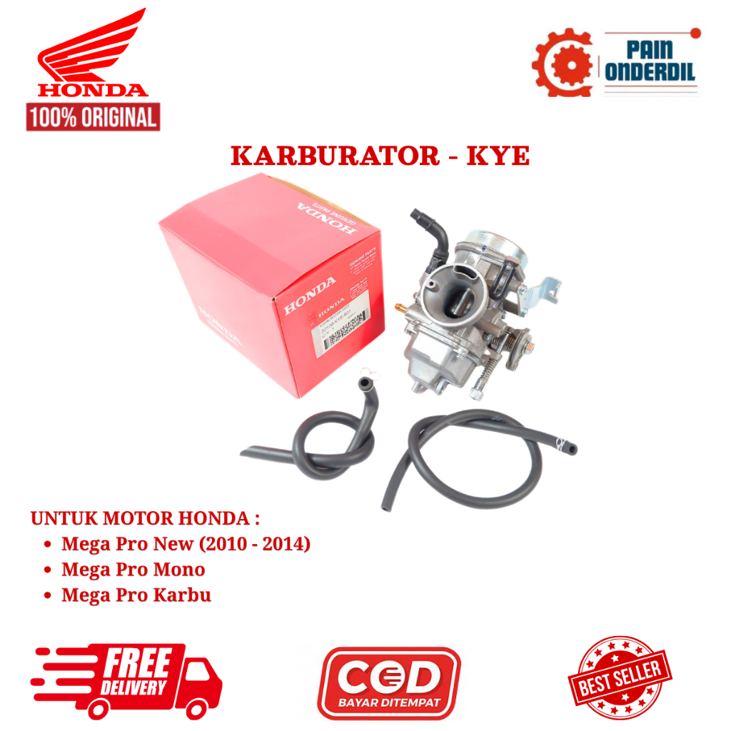 Karburator Megapro New Mono KYE onderdil motor part Ori