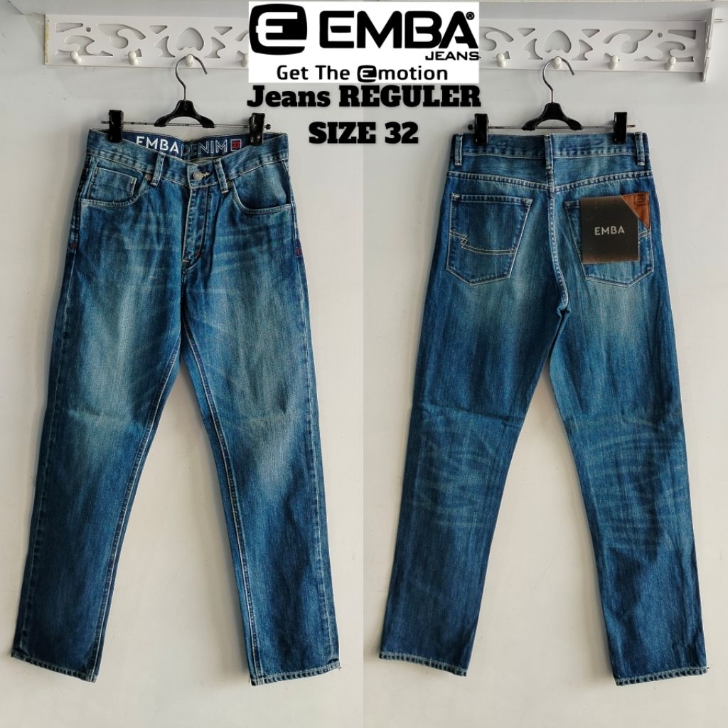 CELANA EMBA CELANA PANJANG JEANS & KATUN EMBA ORI SIZE 32 Sale