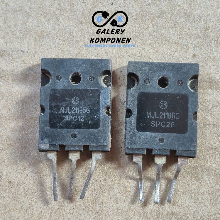 MJL ORIGINAL ONSEMI  Transistor 21195 21196 ORIGINAL SET CABUTAN BUILT UP UPS
