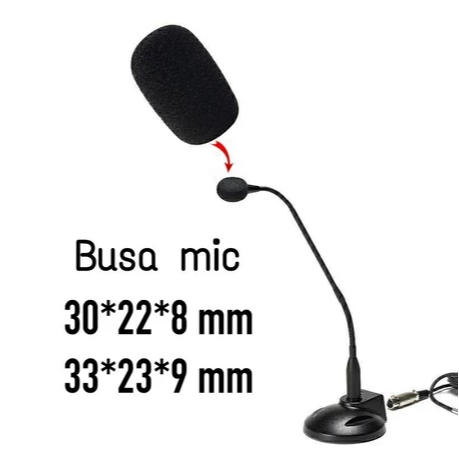 ZHURATMI 10pcs Busa Mic Cover Headset Spons Microphone Foam Cover Kecil untuk Lavalier Clip On Headp