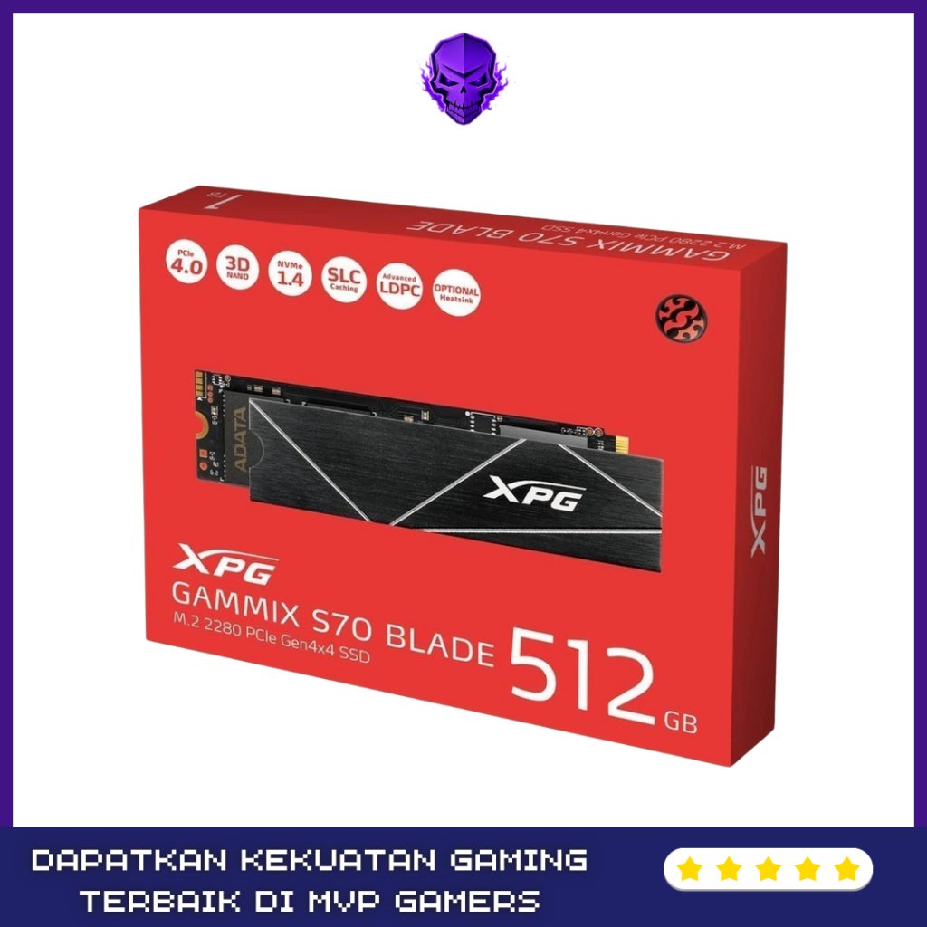 ADATA XPG Gammix S70 Blade 512GB SSD NVMe Gen4