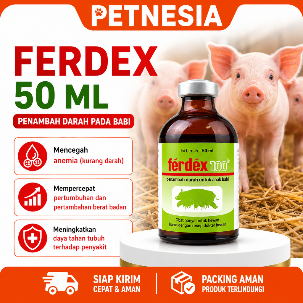 FERDEX 50 ML - Penambah darah pada babi