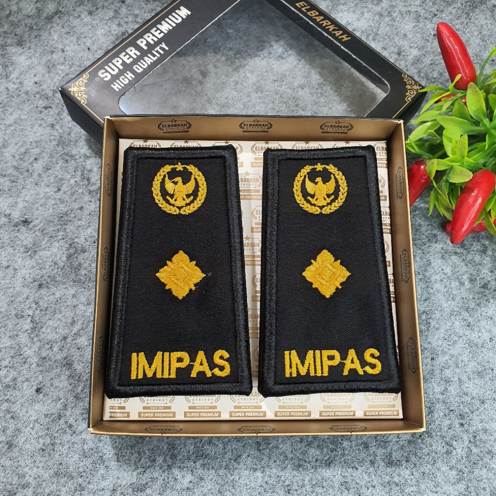 PANGKAT PDH IMIPAS 3D FULL BORDIR TIMBUL TERBARU ATRIBUT KEMENIMIPAS / LAPAS / IMIGRASI / POLUSPAS /