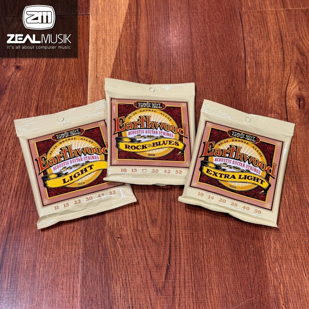 ERNIE BALL Earthwood - Senar Gitar Akustik - Zeal Musik Jogja