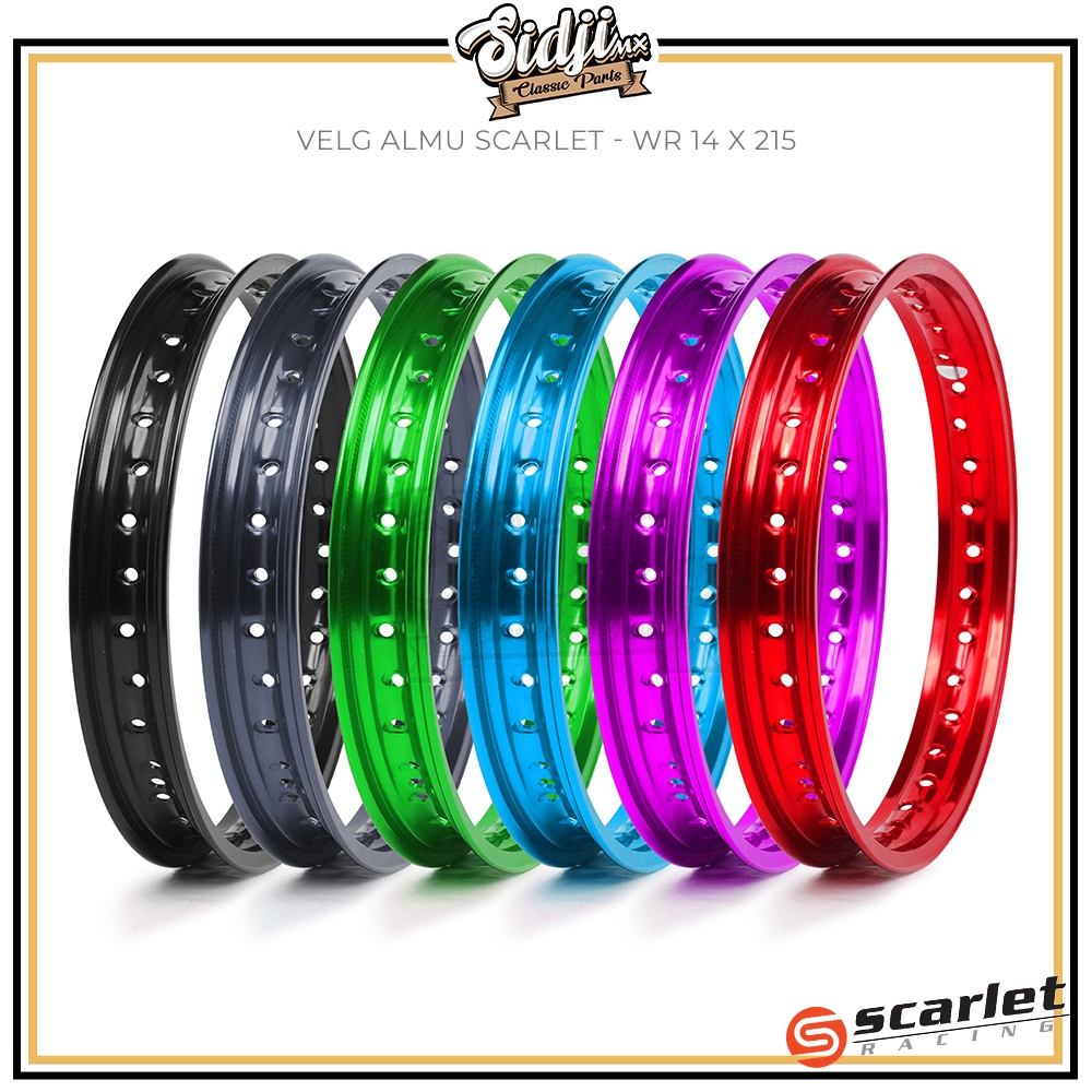 Velg Velk Scarlet Type WR Ecer Ring 14 17 18 Ukuran 140 160 185 215