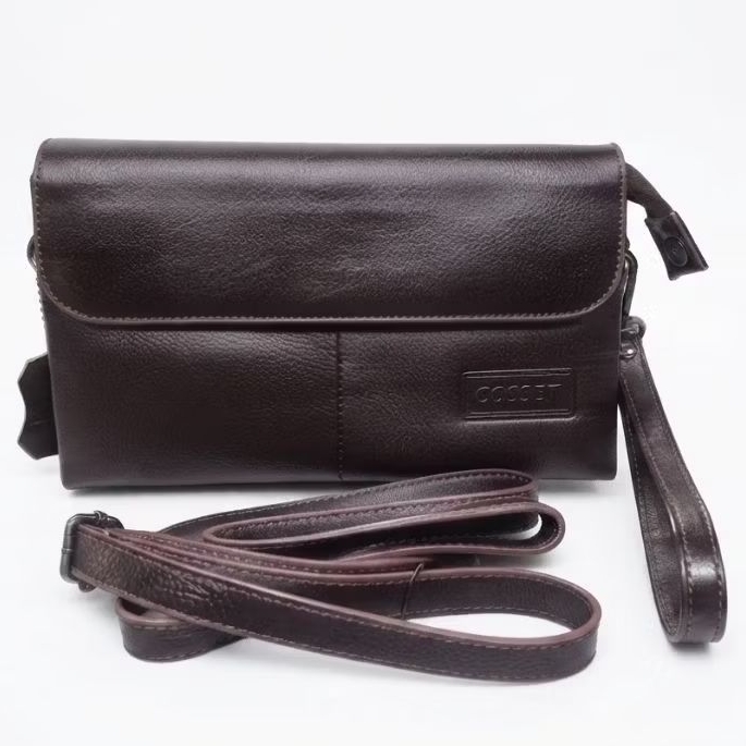 Handbag Kulit Asli Cosset Clutch Tas tangan Cosset