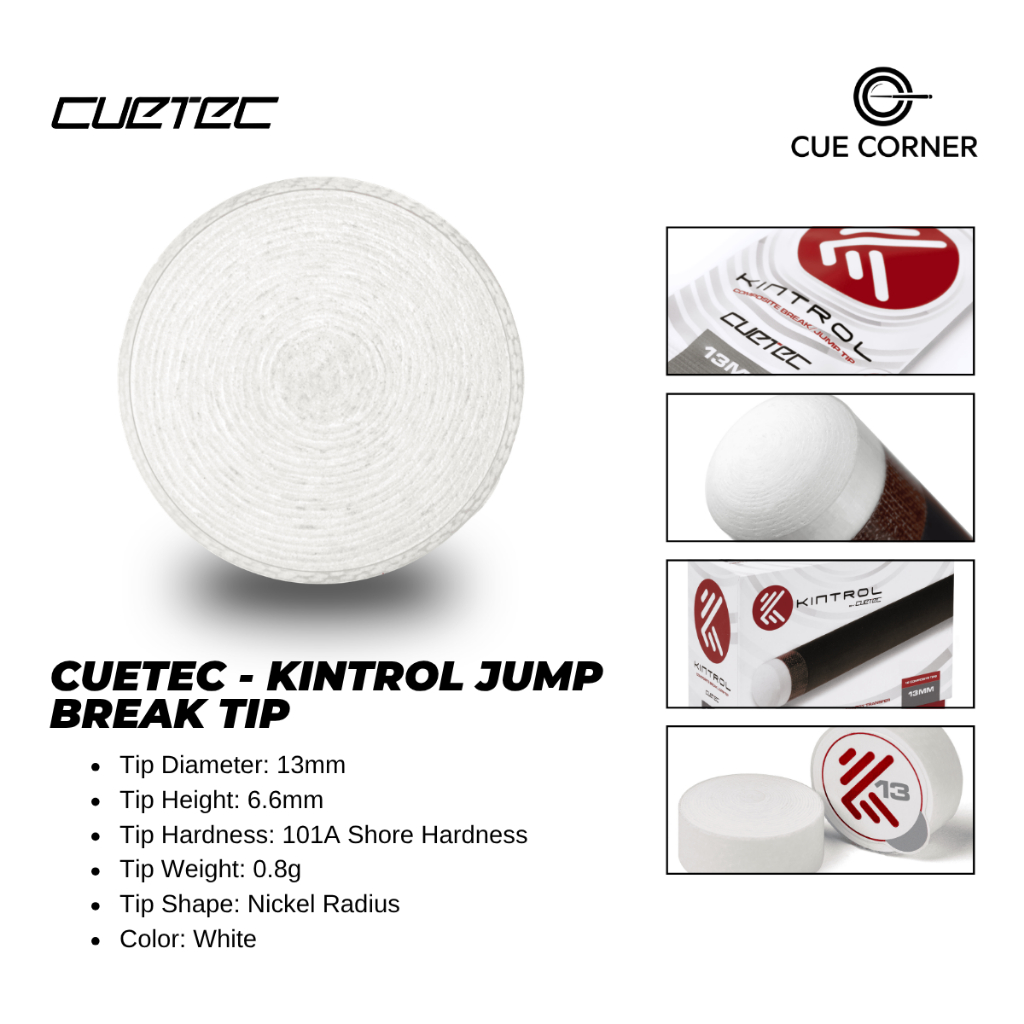 Cuetec Tip Kintrol - Billiard Jump/Break Tip