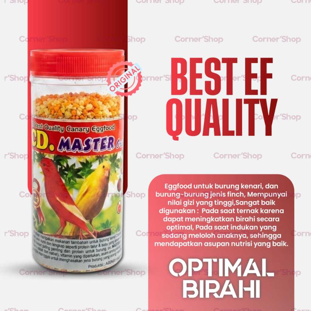 Master CD Kenari Pakan Tambahan Burung Kenari Eggfood Berkualitas