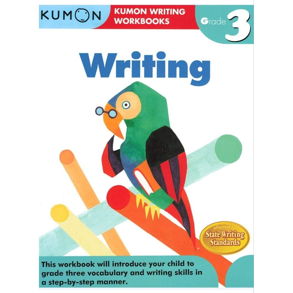 [New/Baru] 84 Halaman Buku Latihan Menulis Bahasa Inggris WRITING by KUMON Grade 3