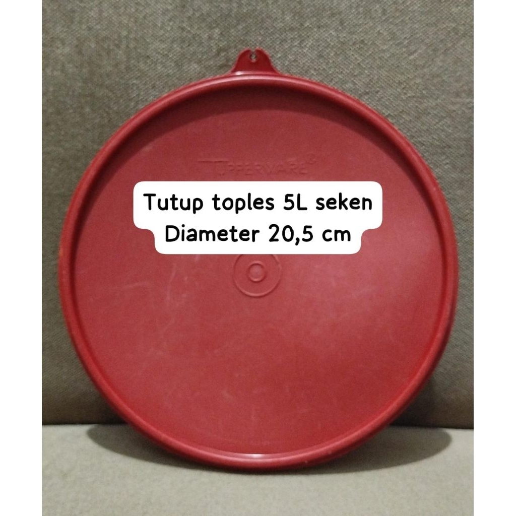 tutup toples 5L tupperware seken 1 pcs