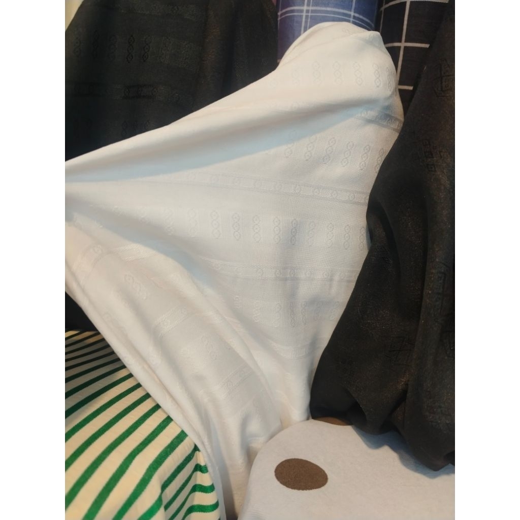 (COD) BAHAN KAIN KATUN DOBBY // KATUN DOBBY dua fersi MOTIF PREMIUM 100%
