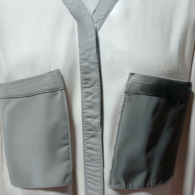 Helmut Lang Leather Pocket Long Slevee