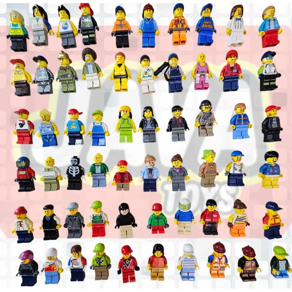 MINIFIGUR LEGO ORIGINAL ( MFG 11 ) Minifigur Lego City Original Bekas Layak pakai