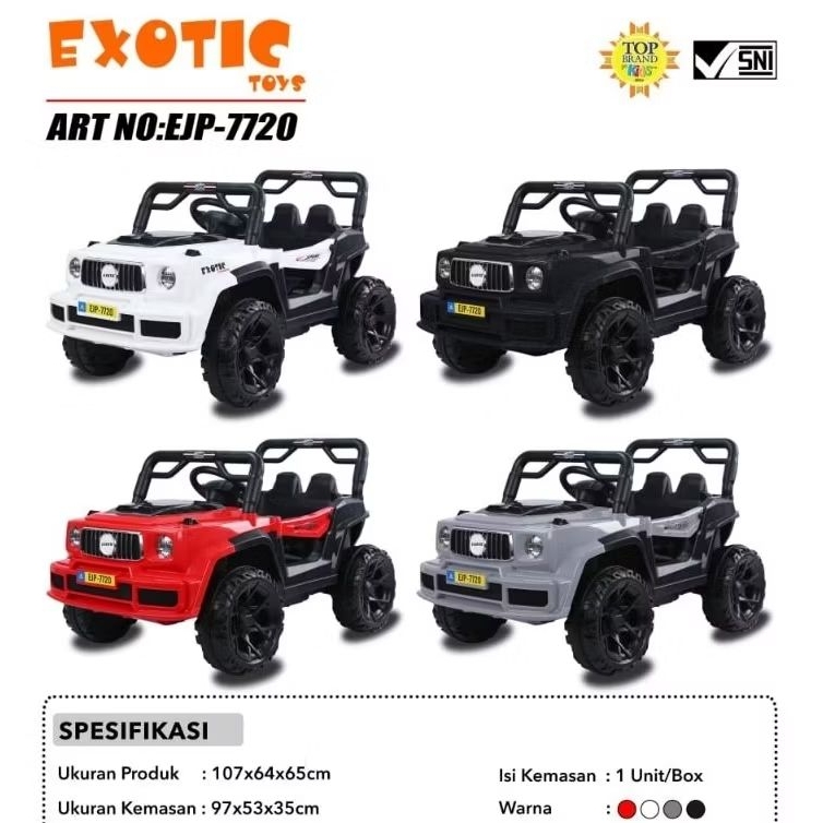 Mainan Anak Mobil Aki Exotic EJP-7720