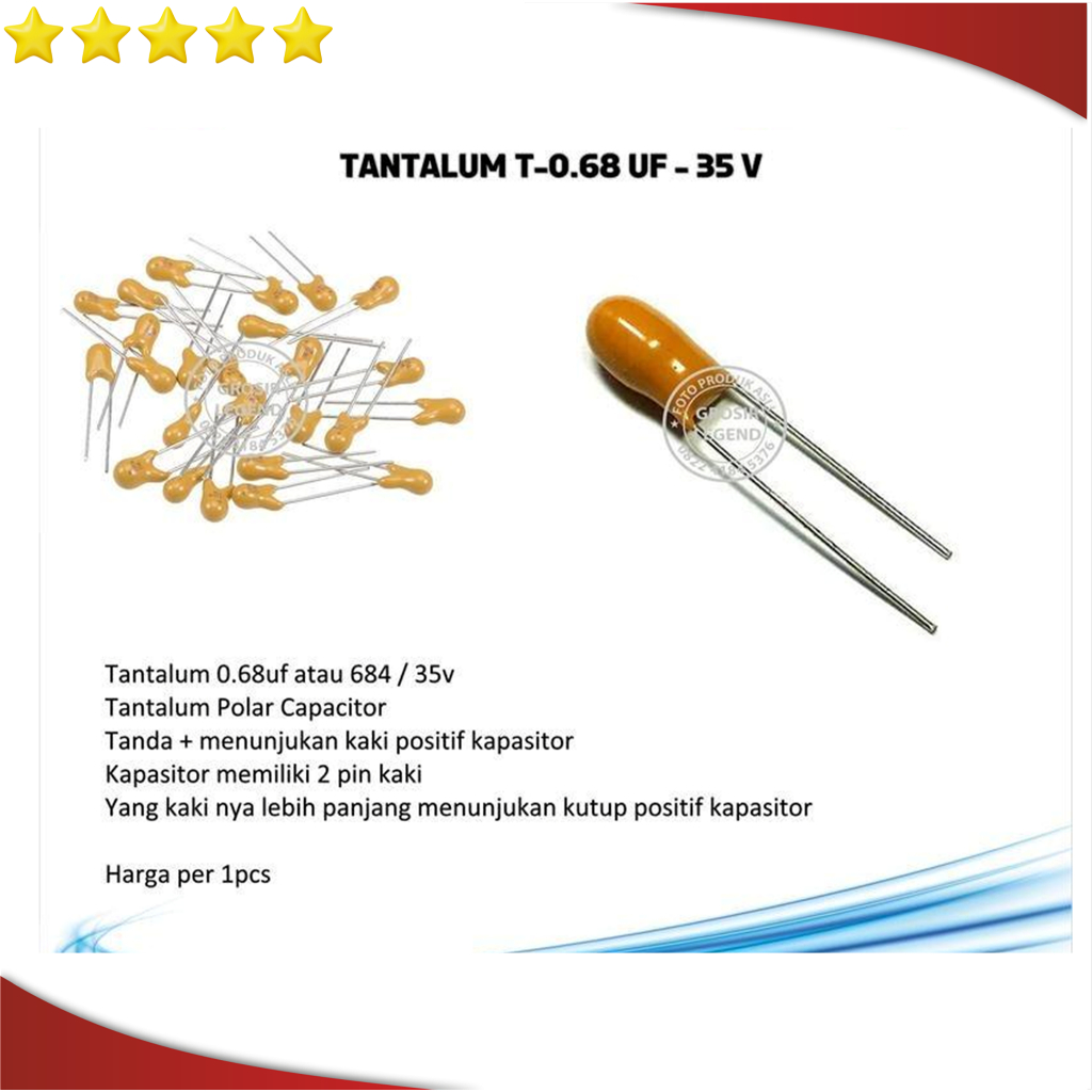 Tantalum 0.68uf 35v 0.68uf35v 0.68 uf 35 684 Tantalum Polar Capacitor
