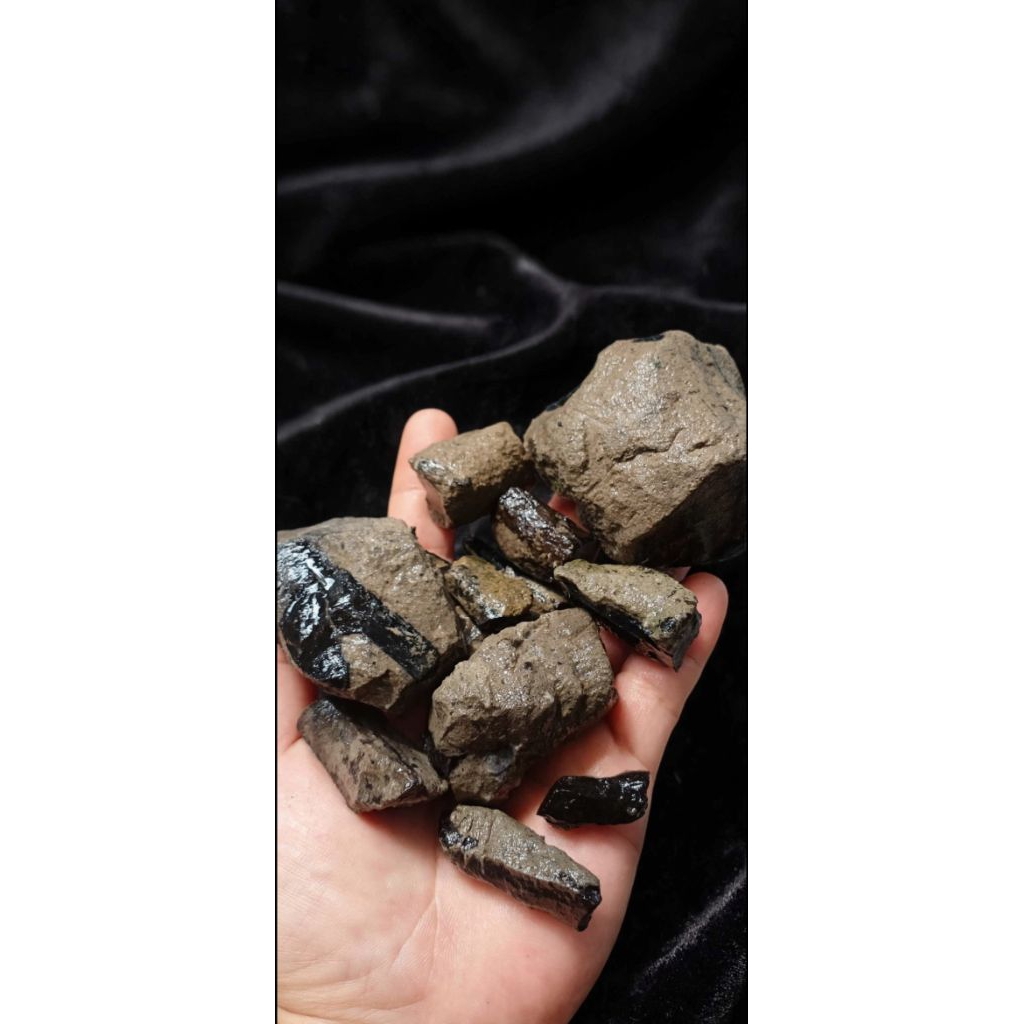 Bahan Kalimaya Sempur Black Opal - Model Ruyung dan opal