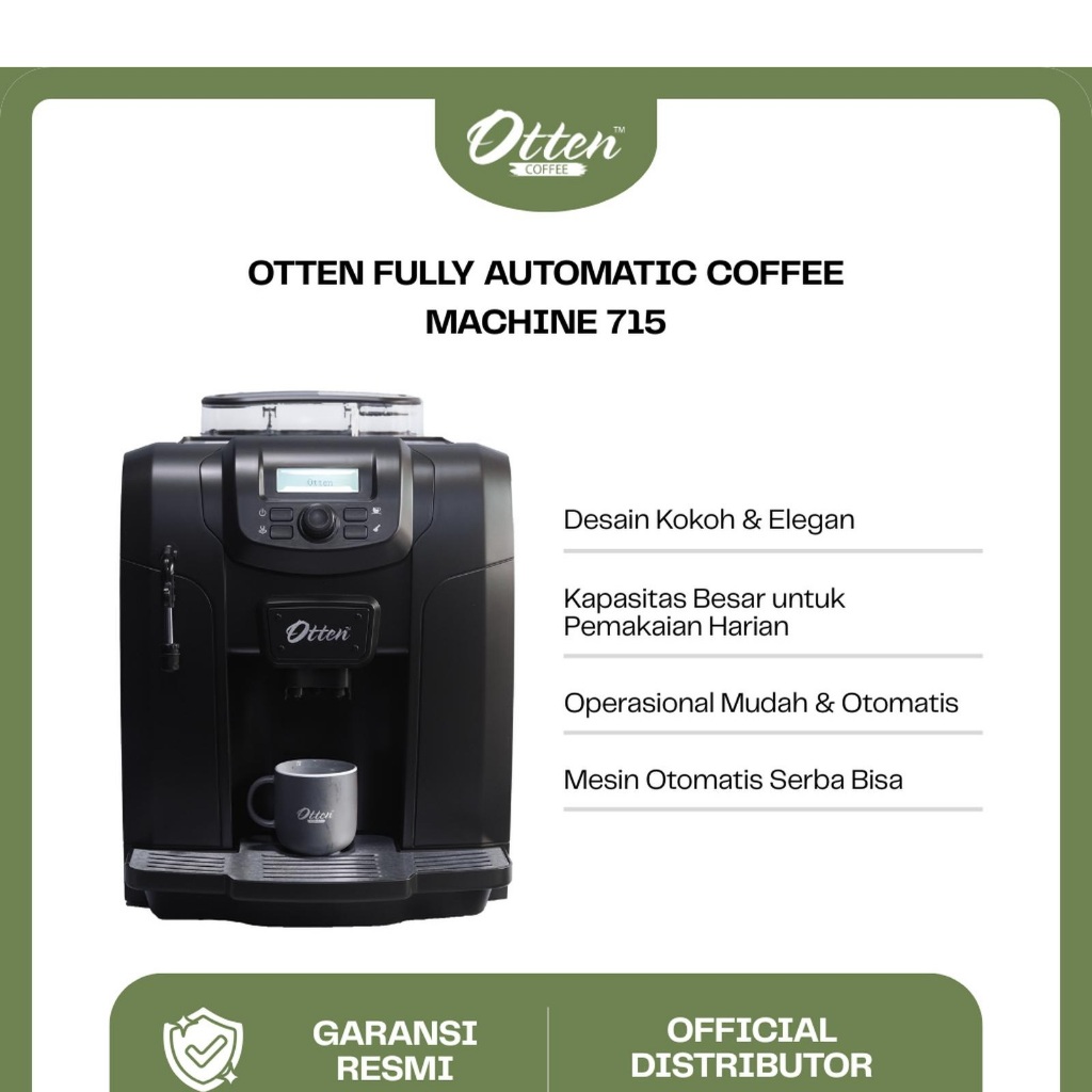Otten 715 - Fully Automatic Coffee Machine - Mesin Kopi Espresso Otomatis