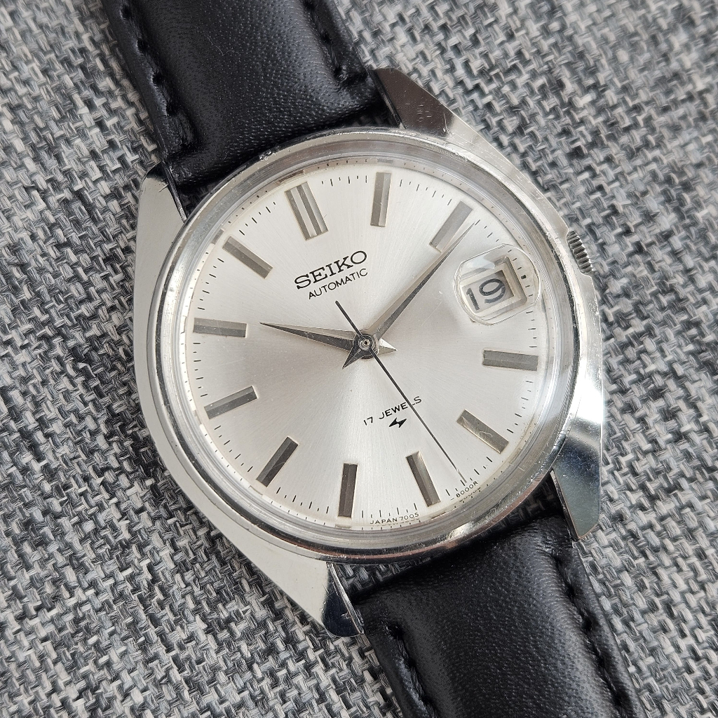 Vintage Seiko 7005-8000 automatic 17-jewel Seiko Cal. 7005 movement jam tangan pria