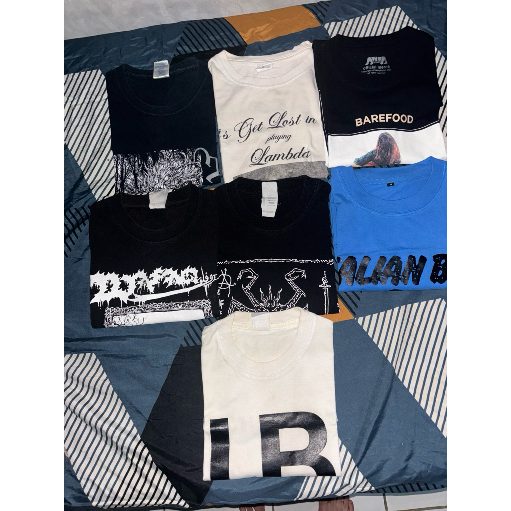 kaos band italian bed biru