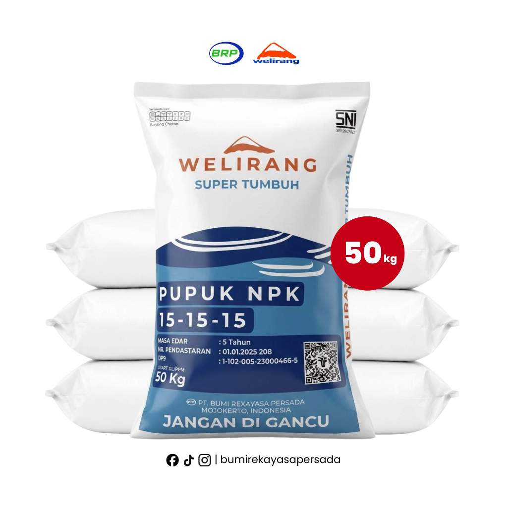 PUPUK NPK 15-15-15 WELIRANG SUPER TUMBUH