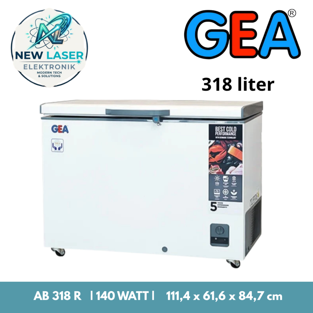 GEA BOX FREZER AB-318 R (318 LITER) GARANSI RESMI 5 TAHUN