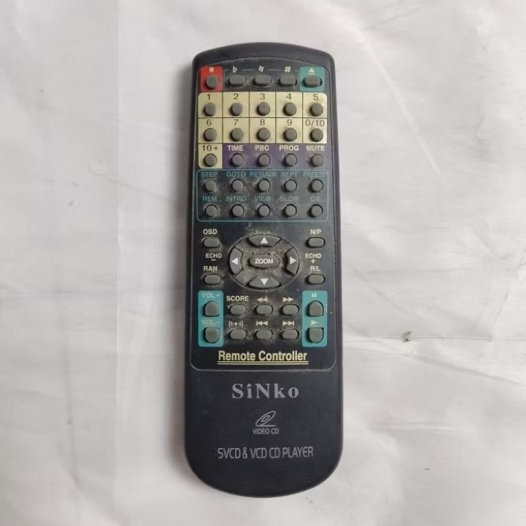 Remote Control SiNko SVCD VCD CD PLAYER - untuk DVD PLAYER SINKO - SECOND BEKAS ORIGINAL JUAL APA AD
