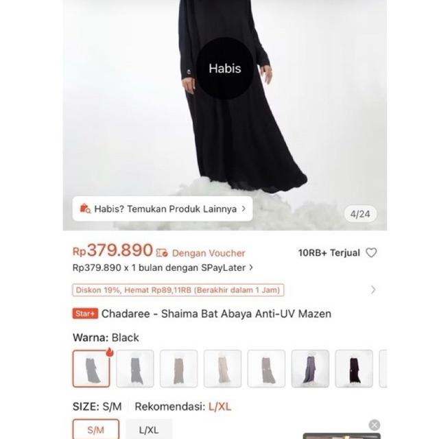pL chadaree abaya set fk ready langsung co
