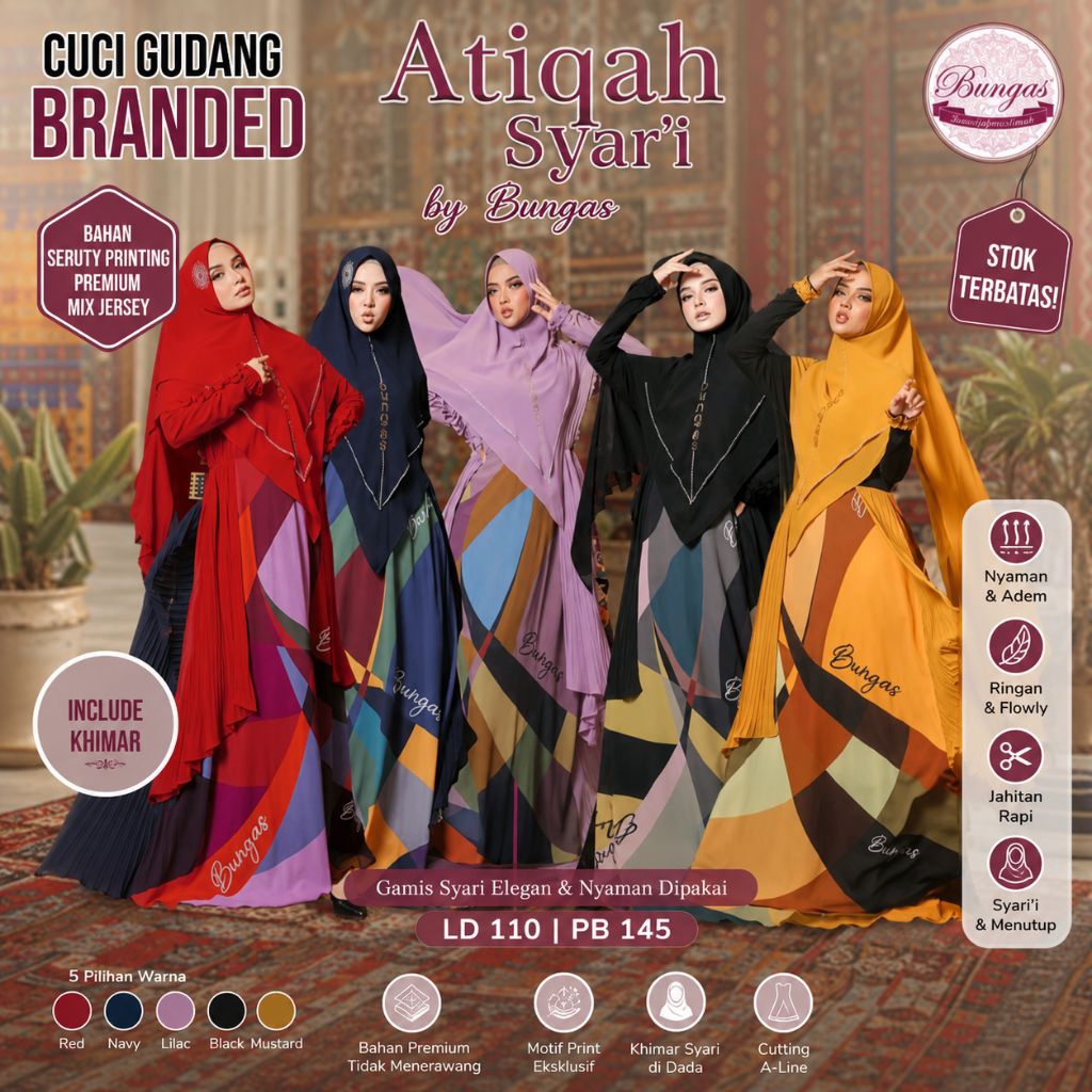 Gamis Syari Atiqah by Bungas