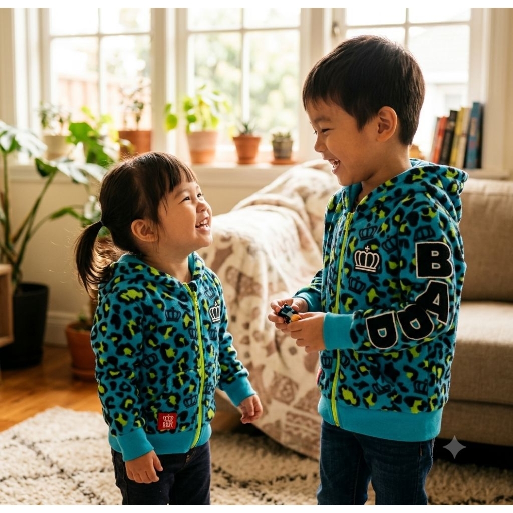 Jacket karakter macan | jacket bulu anak | fashion kids lucu